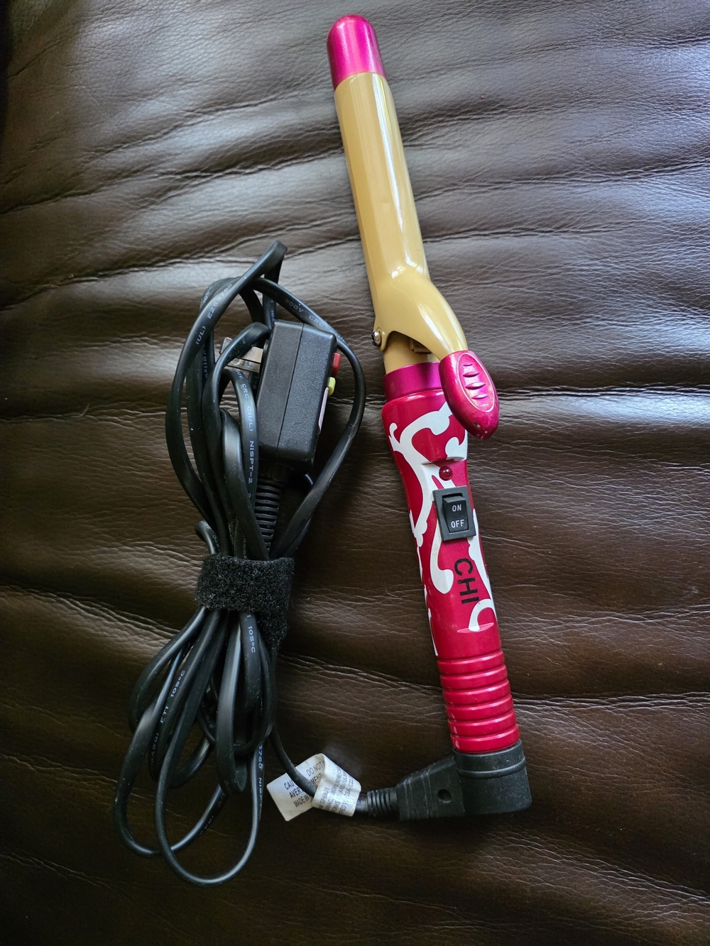 CHI Pink and Gold 1" Curling Iron